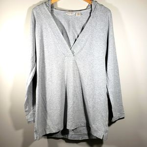 Size M Tommy Bahama women grey sweatshirt with hoodie